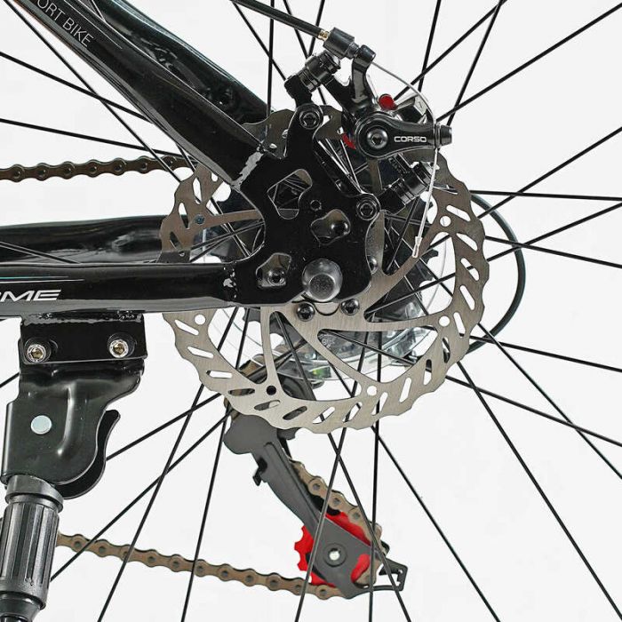 Велосипед Спортивний Corso 27.5`` дюймів «TORNADO» TR-27117 (1) рама сталева 15.5’’, перемикачі Shimano, 21 швидкість, зібраний на 75