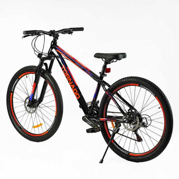 Велосипед Спортивний Corso 27.5`` дюймів «TORNADO» TR-27029 (1) рама сталева 15.5’’, перемикачі Shimano, 21 швидкість, зібраний на 75