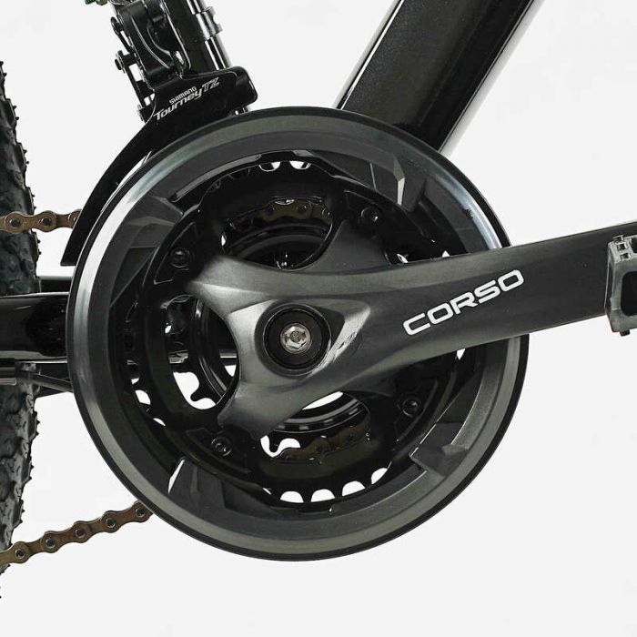 Велосипед Спортивный Corso 27.5'' дюймов «TORNADO» TR-27639 (1) рама стальная 15.5'', переключатели Shimano, 21 скорость, собранный на 75