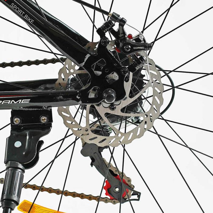 Велосипед Спортивний Corso 27.5`` дюймів «TORNADO» TR-27639 (1) рама сталева 15.5’’, перемикачі Shimano, 21 швидкість, зібраний на 75