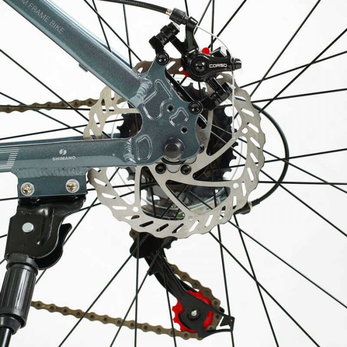 Велосипед Спортивний Corso «Next» 26" дюймів NX-26868 (1) рама алюмінієва 15’’, перемикачі Shimano, 21 швидкість, зібраний на 75
