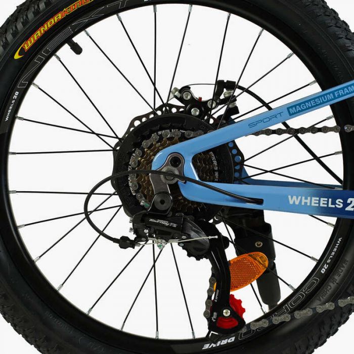 Детский спортивный велосипед 20" дюймов Corso «Next» NX-20110 (1) магниевая рама, Shimano Revoshift 7 скоростей, собранный на 75