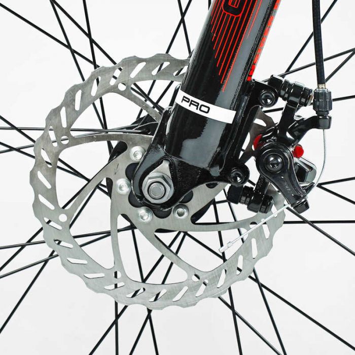 Велосипед Спортивный Corso «GTR-3000» 26" дюймов GTR-2608 (1) ГЛЯНЕЦ, рама алюминиевая 13”, оборудование Shimano 21 скорость, собран