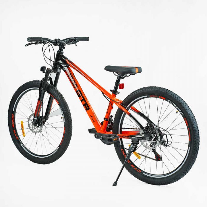 Велосипед Спортивний Corso «GTR-3000» 26" дюймів GTR-2936 (1) ГЛЯНЕЦЬ, рама алюмінієва 13``, обладнання Shimano 21 швидкість, зібран на 75