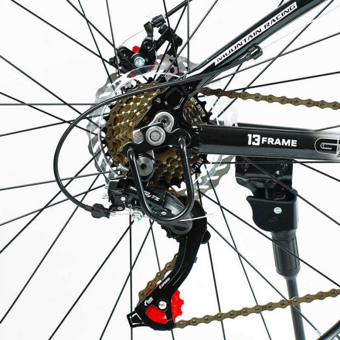 Велосипед Спортивний Corso «GTR-3000» 26" дюймів GTR-1708 (1) ГЛЯНЕЦЬ, рама алюмінієва 13``, обладнання Shimano 21 швидкість, зібран на 75