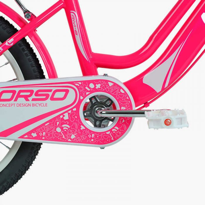 Велосипед 2-х колесный 18" "CORSO" NC-18600 "Nice" (1) стальная рама, ручной тормоз, прид.