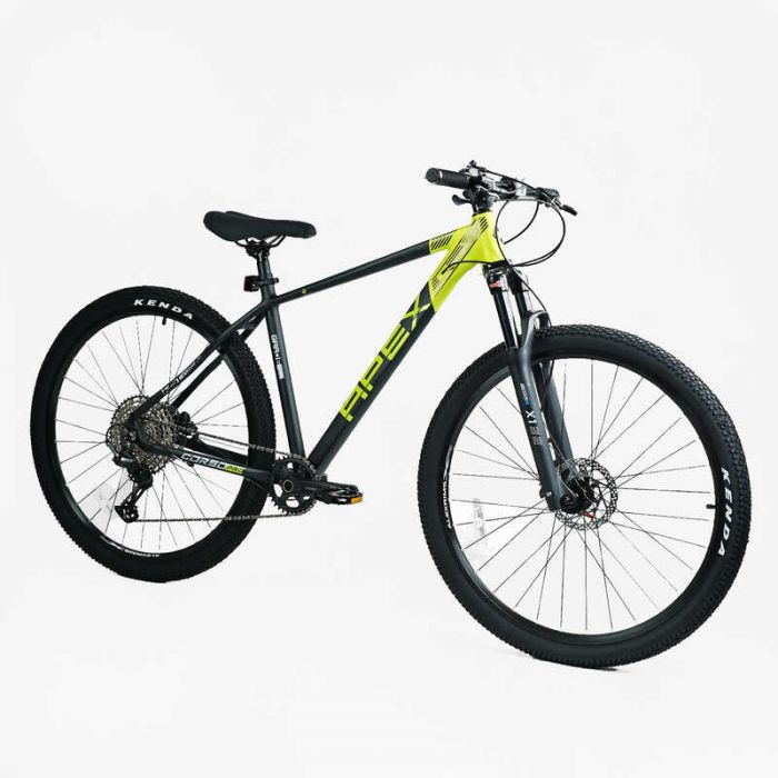 Велосипед Спортивний Corso "APEX" PX-29007 (1) рама алюмінієва 19``, обладнання Shimano Deore 12 швидкостей, вилка Santour повітряна, зібран на 75