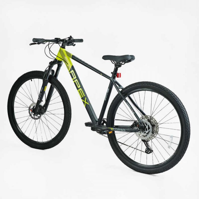 Велосипед Спортивный Corso "APEX" PX-29007 (1) рама алюминиевая 19``, оборудование Shimano Deore 12 скоростей, вилка Santour воздушная, собран на 75