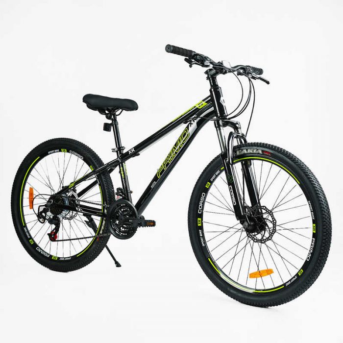 Велосипед Спортивный Corso «PRIMO» 26” дюймов RM-26115 (1) рама алюминиевая 13”, оборудование SAIGUAN 21 скорость, собран на 75