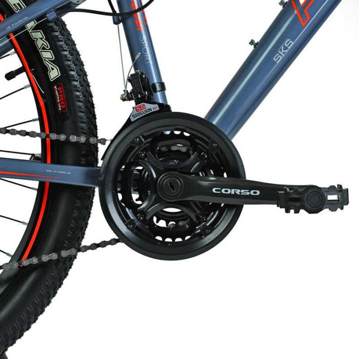 Велосипед Спортивный Corso «PRIMO» 26” дюймов RM-26094 (1) рама алюминиевая 13”, оборудование SAIGUAN 21 скорость, собран на 75