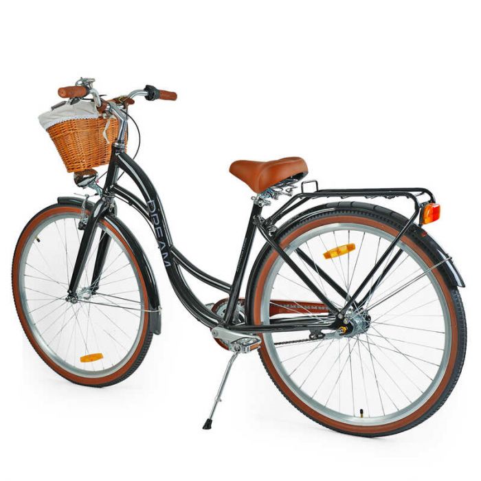Велосипед городской Corso "Dream" DM-28707 (1) оборудование Shimano Nexus-3, 3 скорости, алюминиевая рама, корзина, фара