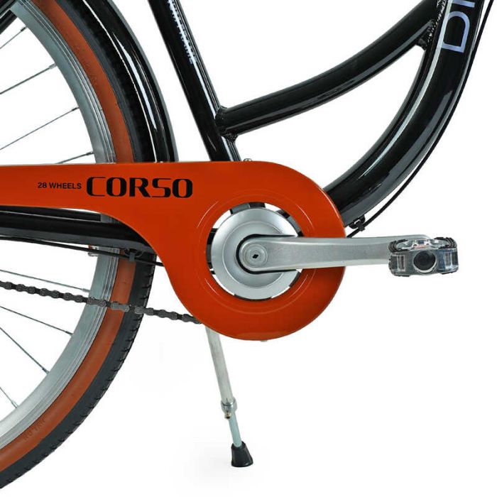 Велосипед городской Corso "Dream" DM-28707 (1) оборудование Shimano Nexus-3, 3 скорости, алюминиевая рама, корзина, фара