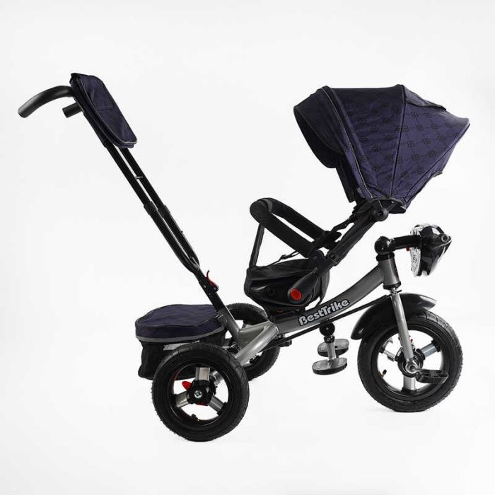 Велосипед 6088 F – 702-15 Best Trike (1) ПОВОРОТНЕ СИДІННЯ, СКЛАДНЕ КЕРМО, ФАРА МУЗИЧНА З USB,Bluetooth НАДУВНІ КОЛЕСА, ПУЛЬТ ВКЛЮЧЕННЯ СВІТЛА І ЗВУКУ