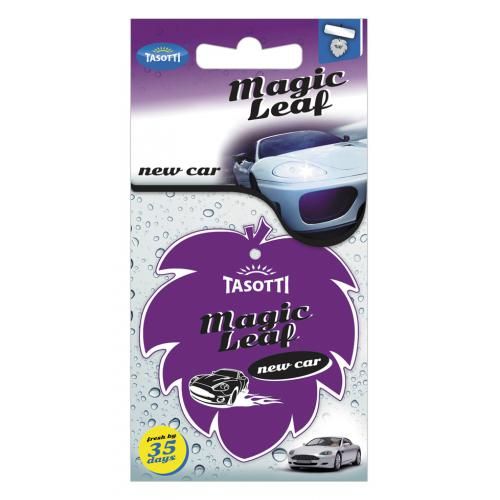 Ароматизатор сухой лист Tasotti/ "Magic Leaf"/ New Car (113337)