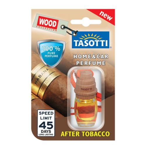 Ароматизатор пробковый на зеркало Tasotti / серия "Wood" After Tobacco 7мл