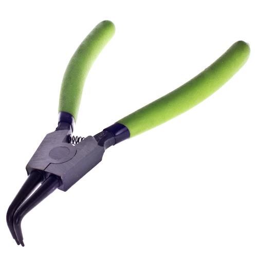 Щипці для стопорних кілець розжим загнутий 175мм (СК-6044D Alloid