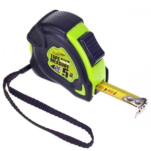 Рулетка з автостопом полотна 5 м/25 мм Alloid
