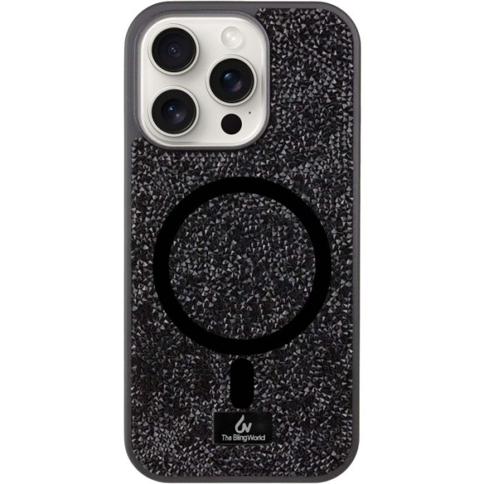 TPU чохол Bling World Rock Diamond with MagSafe для Apple iPhone 16 Pro Max (6.9")