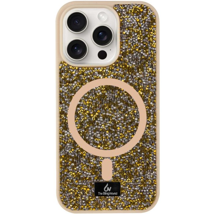 TPU чохол Bling World Rock Diamond with MagSafe для Apple iPhone 16 Pro Max (6.9")