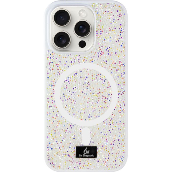 TPU чохол Bling World Rock Diamond with MagSafe для Apple iPhone 16 Pro Max (6.9")