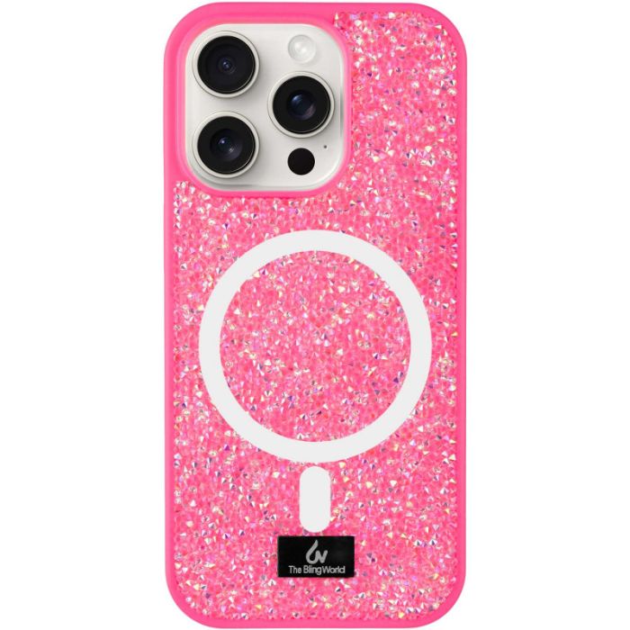 TPU чохол Bling World Rock Diamond with MagSafe для Apple iPhone 15 Pro Max (6.7")