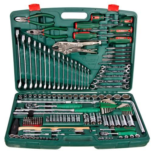 Набор инструмента 158 предметов1/4", 1/2" (TK-158V) HANS