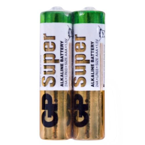 Батарейка GP SUPER ALKALINE 1.5V 24A-S2 щелочная, LR03, AAA