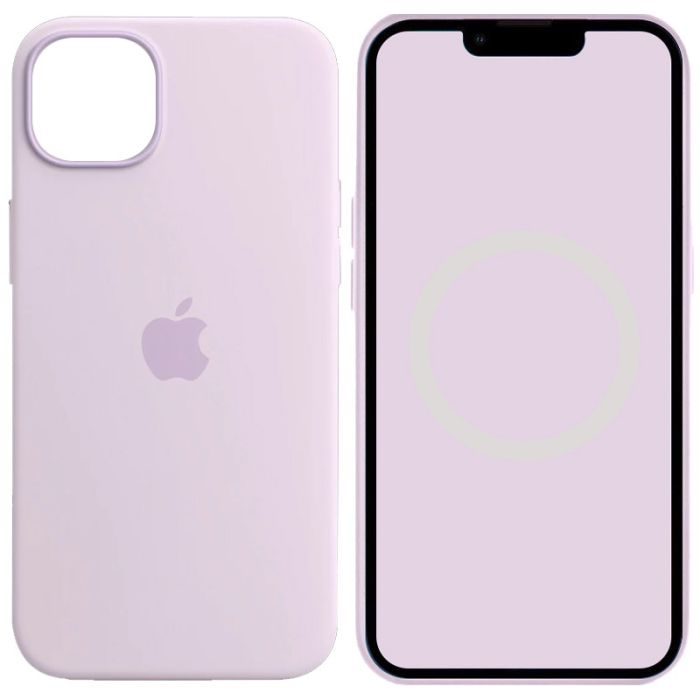 Чохол Silicone case (AAA) full with Magsafe and Animation для Apple iPhone 14 (6.1")