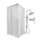 Готовое решение Qtap 7: Душ. кабина квадратная, 90x90 + Поддон + Душ. панель + Смеситель для душа