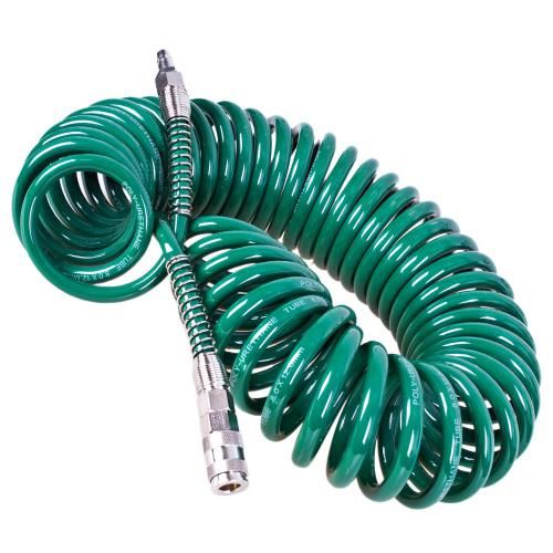 Шланг спіральний для пневмоінструменту 8*12мм*15м з перехідниками (V-81215Р)