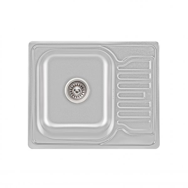 Кухонна мийка Lidz 5848 0,8 мм Satin (LIDZ5848SAT)
