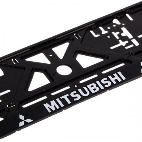 Автомобiльна рамка пiд номер з рельєфним написом MITSUBISHI