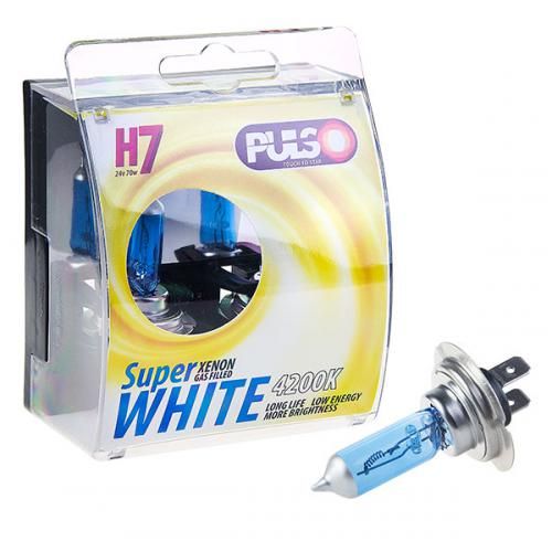 Лампы PULSO/галогенные H7/PX26D 24v70w super white/plastic box