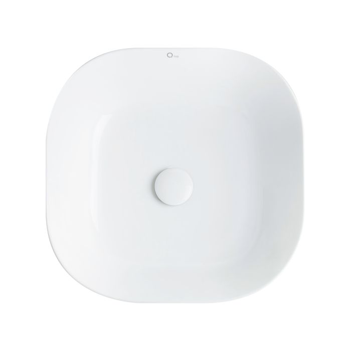 Раковина-чаша Qtap Kolibri 430х430х150 White с донным клапаном QT1011K396W