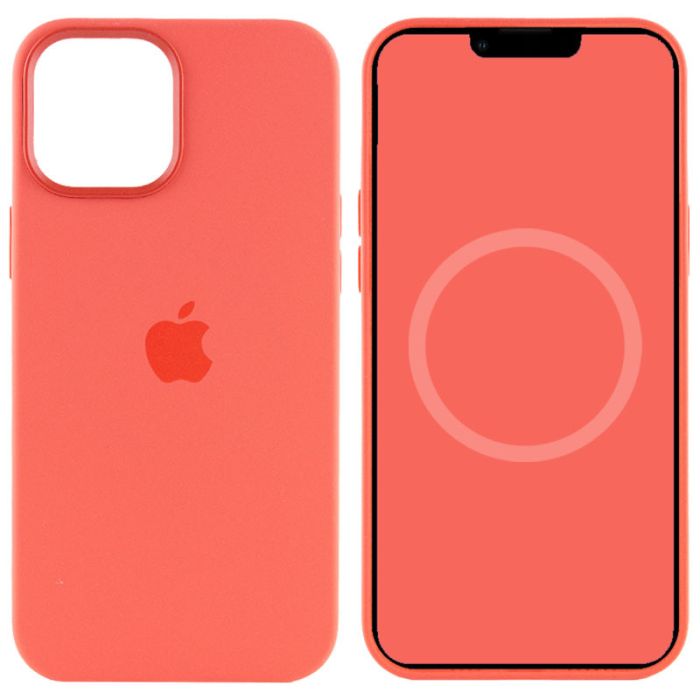 Чохол Silicone case (AAA) full with Magsafe and Animation для Apple iPhone 12 Pro Max (6.7")