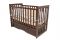 Дитяче ліжечко Angelo Lux -11 в кольорі "темний горіх".