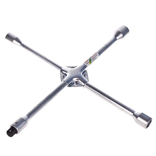 Ключ крест усилен, 17,19,21,22 мм с переходником под 1/2". HANS