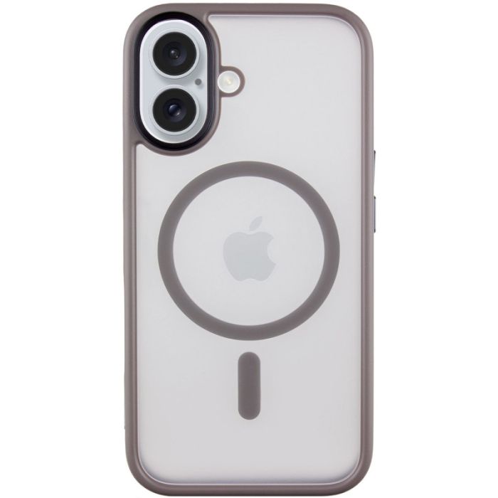 TPU+PC чохол Metal Buttons with MagSafe для Apple iPhone 16 (6.1")