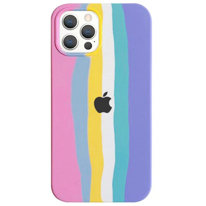 Чохол Silicone case Full Rainbow для Apple iPhone 13 Pro (6.1")