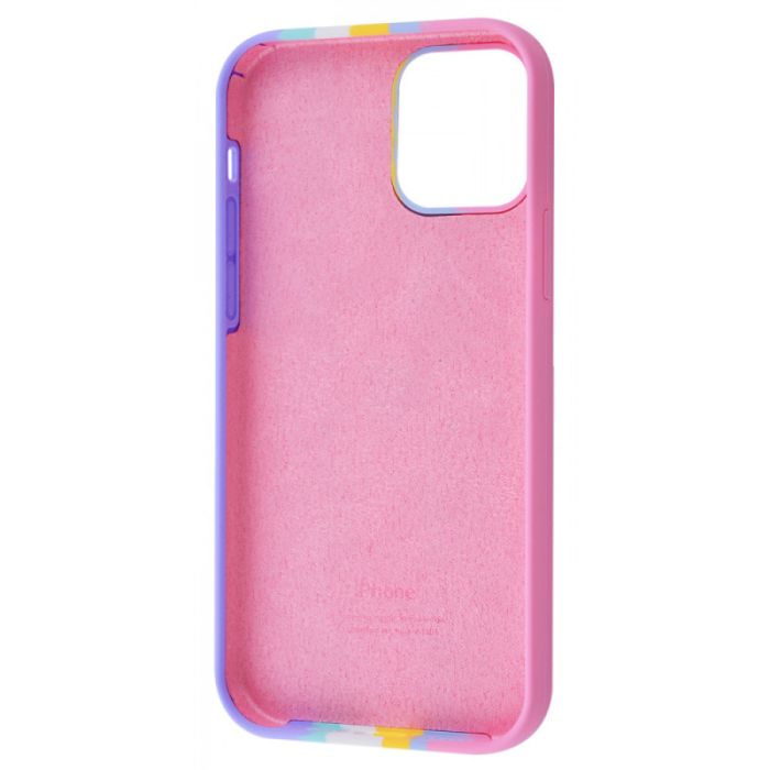 Чохол Silicone case Full Rainbow для Apple iPhone 13 Pro (6.1")