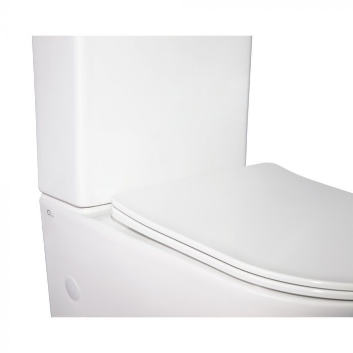 Унитаз-компакт Qtap Stork безобедочный с сиденьем Soft-close QT15222178W