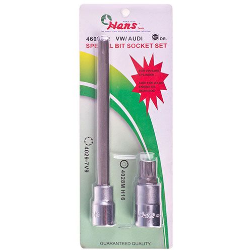 Набор битов SPLINE для обслуживания моторов VW (46098-2) HANS