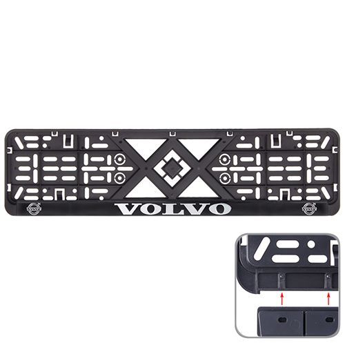 Автомобильная рамка под номер с рельефной надписью VOLVO
