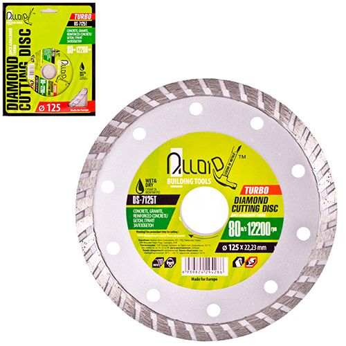 Диск алмазний відрізний Turbo 125 мм Alloid