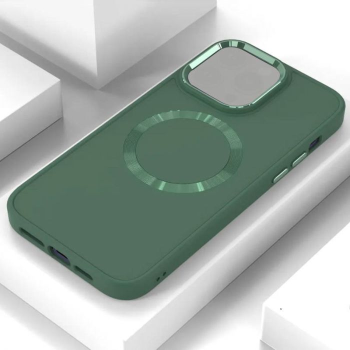 TPU чохол Bonbon Metal Style with MagSafe для Apple iPhone 14 (6.1")