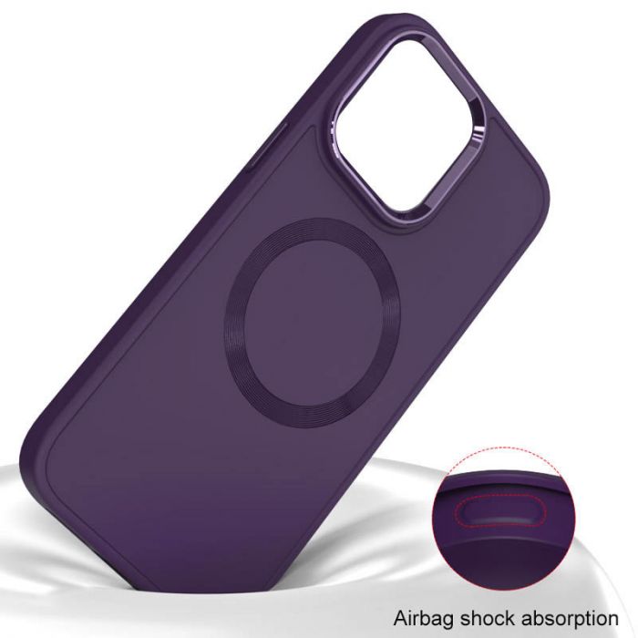 TPU чехол Bonbon Metal Style with MagSafe для Apple iPhone 14 (6.1")