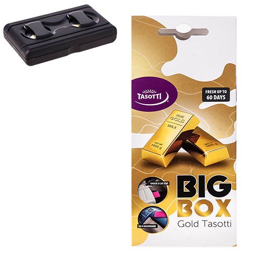 Ароматизатор под сиденье Tasotti / "Big box" - 58g/ Gold tasotti