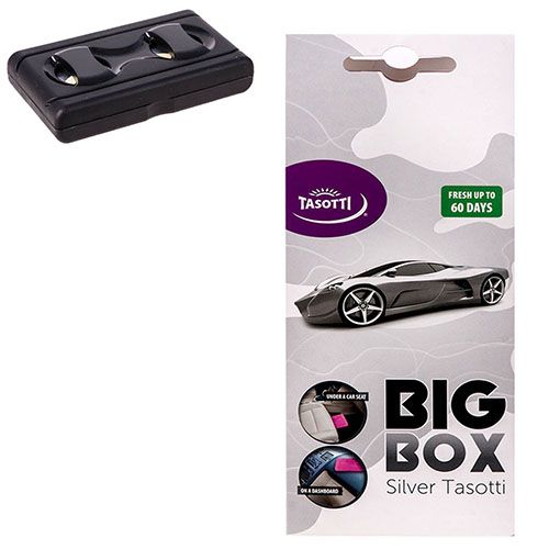 Ароматизатор під сидіння Tasotti / "Big box" - 58g / Silver tasotti