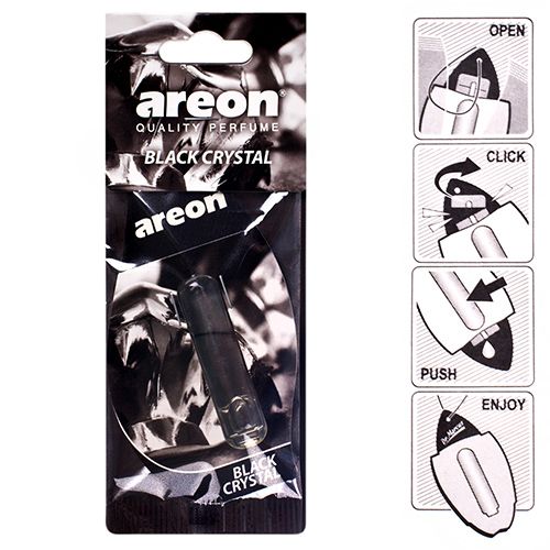 Освежитель воздуха жидкий лист AREON "LIQUID" Black Crystal 5мл