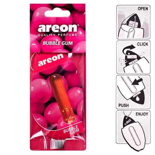 Освежитель воздуха жидкий лист AREON "LIQUID" Bubble Gum 5мл